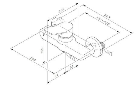 F85A20000 X-Joy, смеситель для душа, хром, шт