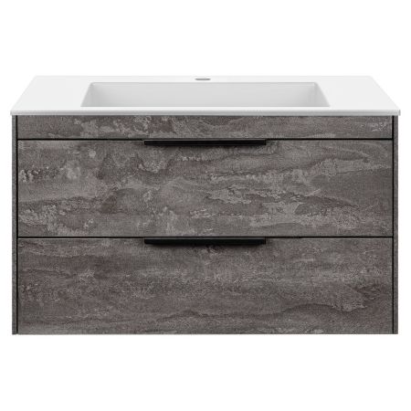 База под раковину Chiara 2D 800 подвесная, 2 выкатных ящика soft-close, G.Stone, артикул VMC-2C2800GS