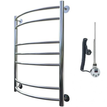 Электрический полотенцесушитель Тругор Приоритет 3 элТЭН 80x50 Хром, артикул Приоритет3/элТЭН8050
