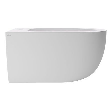 Биде, Alice, Unica, тип установки-подвесной, ширина, мм-350, глубина, мм-550, высота, мм-285, форма чаши-овальная, отверстия для смесителя-1, материал-керамика, вид грязеотталкивающего покрытия-Aliglaze+, крепления в комплекте, без сливного механизма, цве