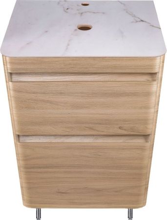 Тумба напольная "Атлантика 60", Люкс ясень перламутр, PLUS