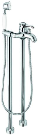 Emmevi Tiffany, напольный смеситель для ванны с ручным душем, цвет хром