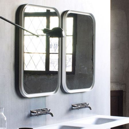 Agape Memory Зеркало c рамкой, и внутренней LED подсветкой, цвет: черный, артикул AMEM863EL