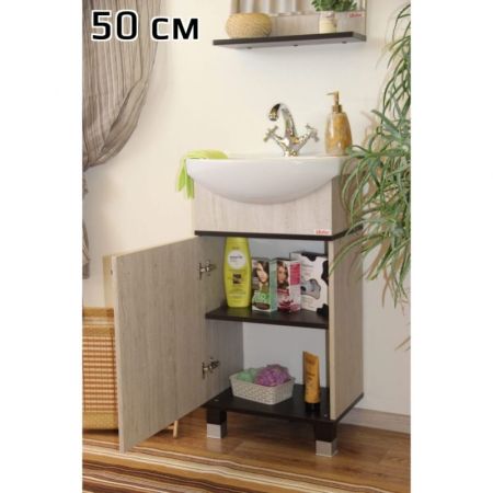 Тумба для раковины Sanflor Толедо 50 С0000001823 Венге Орегон