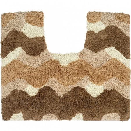 Коврик для туалета Fora 50х40 2823-U 40BG Волны Бежевый, артикул 2823-U 40BG