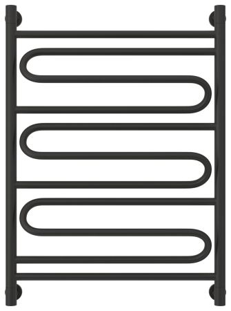 Полотенцесушитель водяной "ЭЛЕГИЯ+" 800х600 (Матовый черный), артикул 31-0205-8060