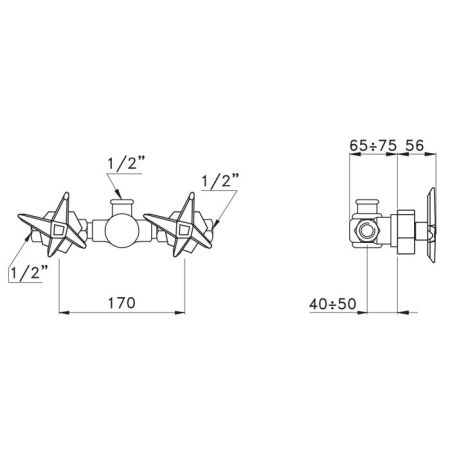 Stella Stella Встраиваемый смеситель для душа 3292 без переключателя, цвет: хром, артикул ST 01300 CR00