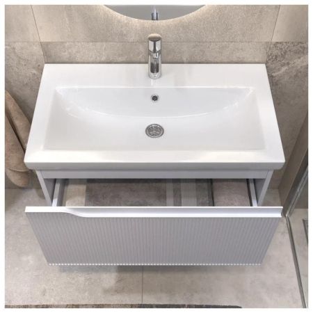 Тумба с раковиной напольная VIGO Neo 341-com, 80 см, артикул 341-com