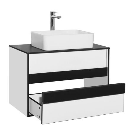 Тумба "Амстердам 80" со столешницей, белый матовый