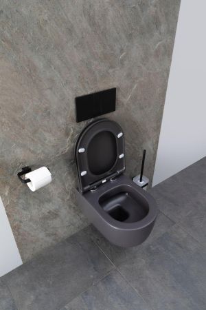 Чаша подвесного унитаза Allen Brau Priority 4.31002.AN антрацит, артикул 4.31002.AN