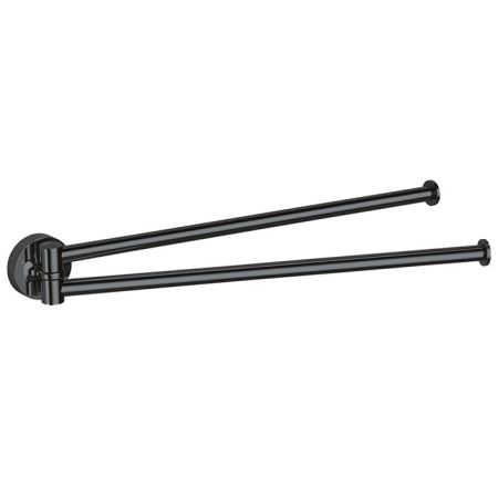 Colombo Plus Полотенцедержатель 34.5см., двойной, цвет: PVD графит полированный, артикул W4913.GL