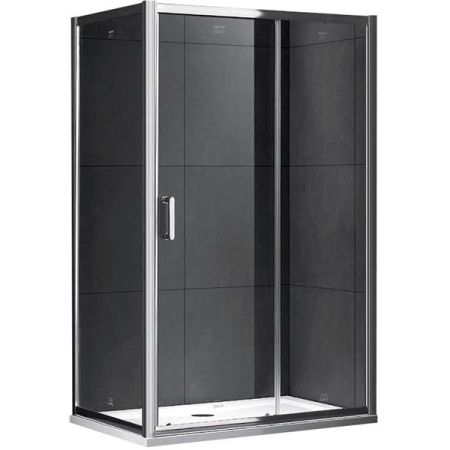 Душевой уголок Gemy S30191D-A90 110х90 профиль Хром стекло прозрачное, артикул S30191D-A90