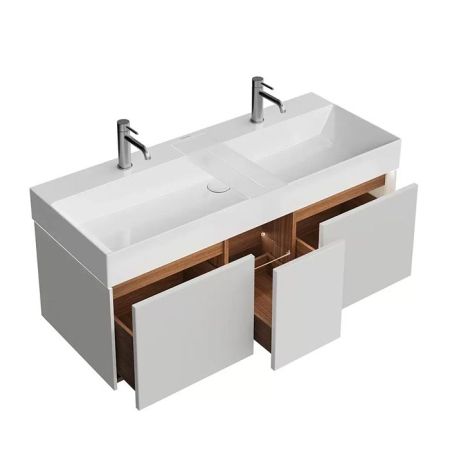 Тумба GRANDE подвесная 120, 3 ящика, архитектурный серый  , артикул GR.120.3\AGR.M