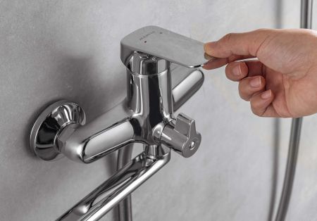 Смеситель для ванны с длинным изливом AQUATEK AQ1042CR ВЕГА, артикул AQ1042CR