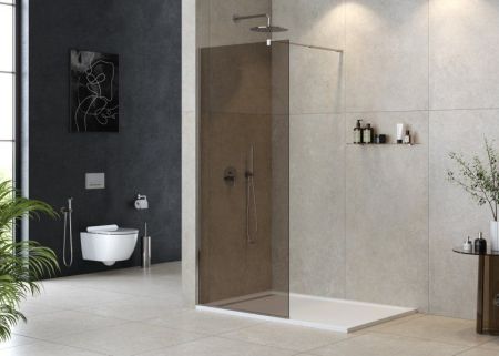 Душевая перегородка CEZARES LIBERTA-L-1, артикул LIBERTA-L-1-110-C-NERO