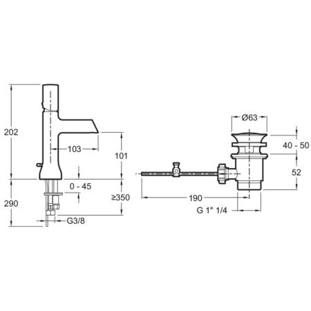 E8959-CP смеситель TOOBI р-на (хром)