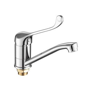 Смеситель для раковины с хирургической ручкой FASHUN A4554-2, хром