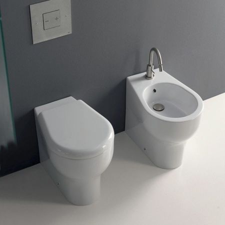 KERASAN K09 Сиденье NEW для унитаза с микролифтом, белый/хром, артикул 367401bi/cr