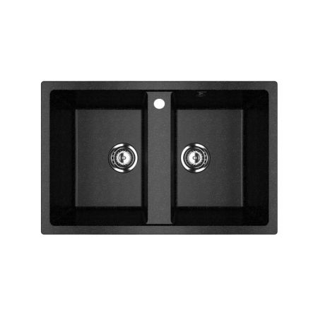 Кухонная мойка Ulgran U-608-308, черный, артикул U-608-308