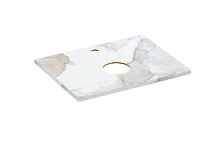 Столешница Cersanit STONE из керамогранита Life 60x45x2 белый сатиновый (63858), артикул 63858