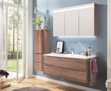 Комплект мебели Puris Ace с керамической раковиной, 1000 мм, цвет дуб чарлстон, артикул Ace1000K(672/161)