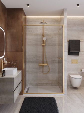 LUX-B-FS-11-110-C-GM Душевая дверь, артикул LUX-B-FS-11-110-C-GM