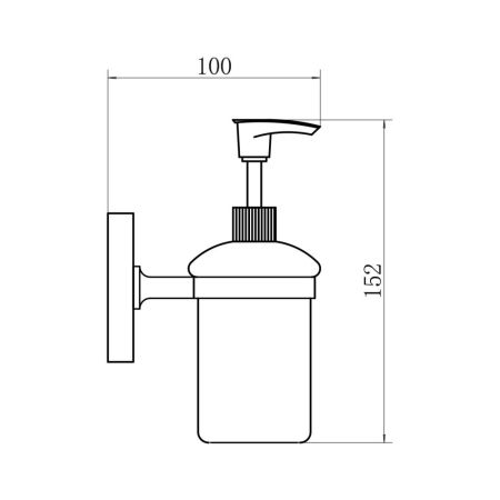 Дозатор жидкого мыла FASHUN A1927, хром, артикул A1927