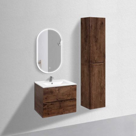 База под керамическую раковину Mia 700 подвесная, 2 выкатных ящика soft close, R.Wood, артикул VMC-2MC700RW