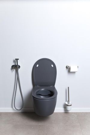 Крышка-сиденье для унитаза Allen Brau Fantasy Smartfix, Soft-Close 4.11005.AN антрацит, артикул 4.11005.AN