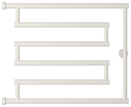 Полотенцесушитель водяной High-Tech model "L+" 500х650 (Матовый белый)