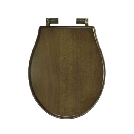 IMPERO Крышка/сиденье унитазa, с системой Microlift, цвет Noce /бронза, артикул 20824