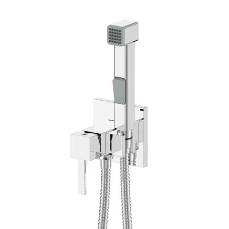 Гигиенический душ со смесителем WesnaArt KRISTAL KRI22-410, хром, артикул KRI22-410