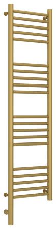 Полотенцесушитель электрический "БОГЕМА 3.0" прямая 1200х300 / МЭМ левый (Матовое золото)