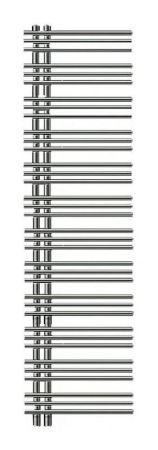 Электрический полотенцесушитель Zehnder Yucca asymmetric YAE-170-060/YD Белый правый с электропатроном WIVAR и блоком ДУ, артикул YAER-170-060/YD