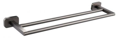 Полотенцедержатель двойной WONZON & WOGHAND GRAFFITY, Темный графит (WW-9311)