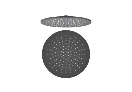 Круглый верхний душ  300*7 мм AQUATEK, матовый черный AQ2079MB, артикул AQ2079MB
