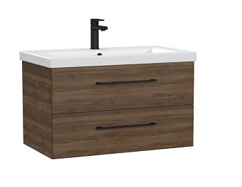 Тумба подвесная Cersanit LARA 80 орех табак под раковину S-UM-COM80/1-w (COMO 80) (69160)