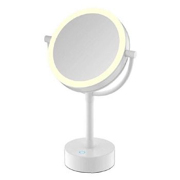 Зеркало косметическое JAVA S-M221W, белый