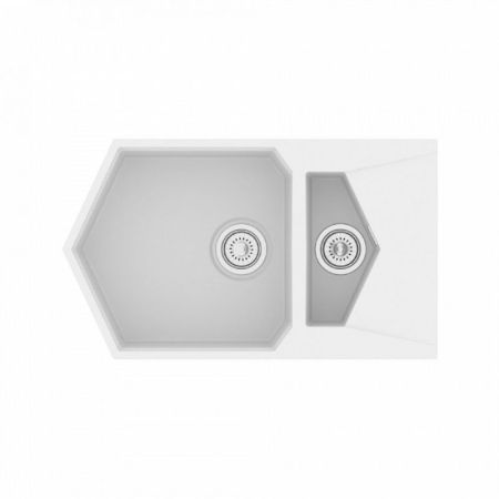 Кухонная мойка KitKraken Pond White 85 Белая