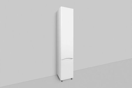 M80CSR0356WG Like, шкаф-колонна, напольный, правый, 35 см, двери, белый, глянец, ш, артикул M80CSR0356WG