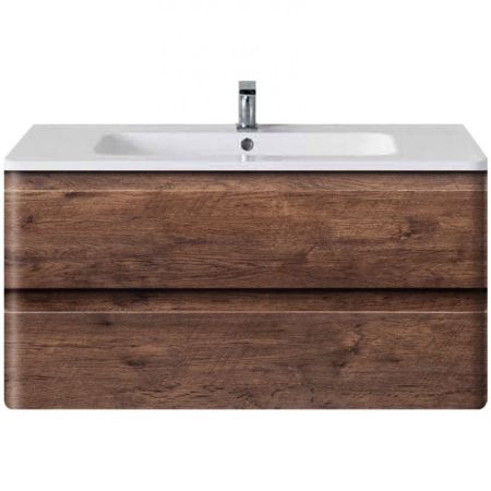 Тумба под раковину Vincea Alba VMC-1A100RW подвесная R.Wood, артикул VMC-1A100RW