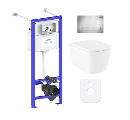 Комплект 6 в 1 Lavinia Boho Aveo Rimless 77050206, премиум с пластиковой клавишей, артикул 77050206