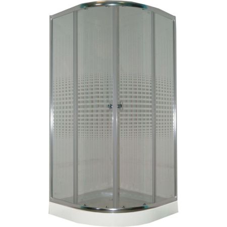 Душевой уголок Parly Z911 90х193 профиль Полированный алюминиевый стекло прозрачное