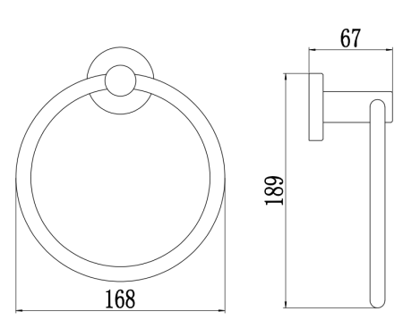 Полотенцедержатель Savol S-005660, сатин, артикул S-005660