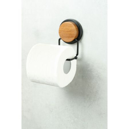 Держатель для туалетной бумаги FIXSEN MAGIC WOOD FX-46010B, черный/коричневый, артикул FX-46010B