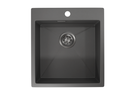 Кухонная мойка GRANULA (4600, ГРАФИТ МАТОВЫЙ), артикул 4600, ГРАФИТ МАТОВЫЙ