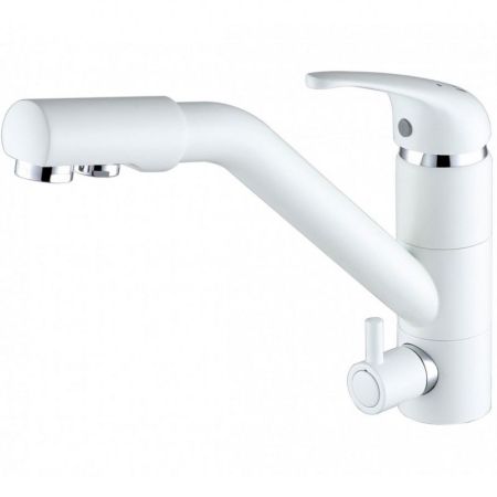 Смеситель для кухни Paulmark Hessen He213017-431 Белый матовый, артикул He213017-431