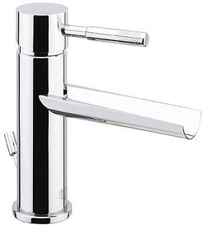 Fiore Xenon, однорычажный смеситель для раковины с каскадным изливом и донным клапаном, излив 186мм, цвет хром