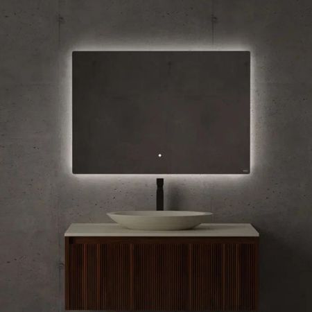 SALINI Зеркало для ванны OMBRA с LED подсветкой 2000х700х25 мм, влагостойкое AGC Сrystalvision, сенс выкл, крепления,обогрев, антизапот