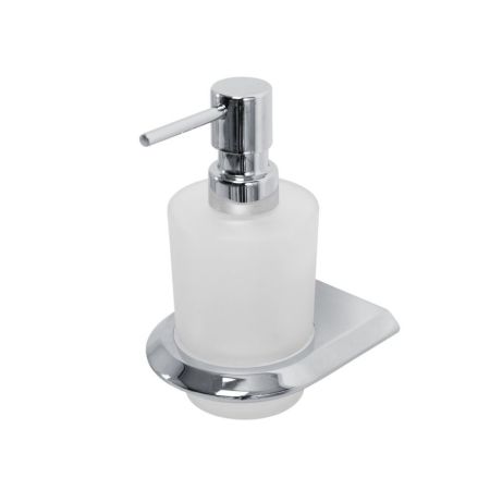 LINER-SOIS-V-01 Диспенсер для мыла подвесной, стекло, исполнение хром, артикул LINER-SOIS-V-01